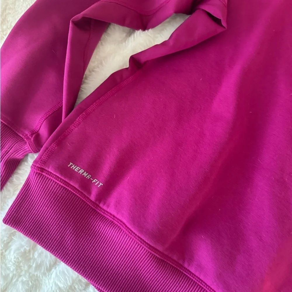 Nike Fuchsia Full-Zip Therma Fit Hoodie Size Small